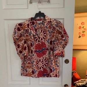Floral Print Women's Blouse